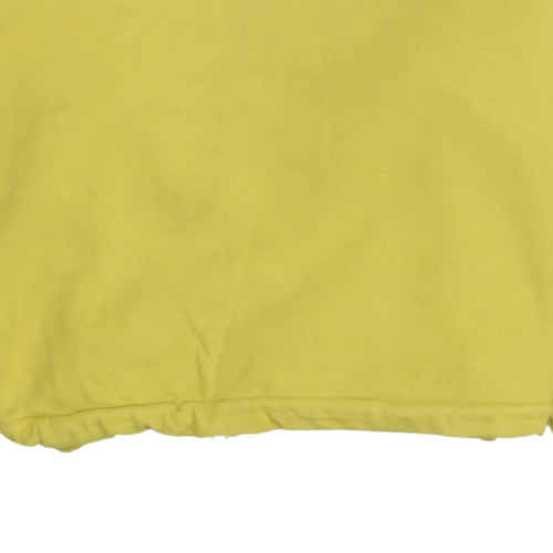 Levi's Womens Yellow Pullover Hoodie L Hooded Drawstring Sweatshirt