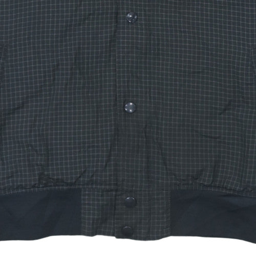 Nike Mens Black Grid Track Jacket Medium Nylon Blend Zip Sportswear