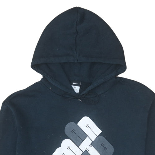 Nike Men’s Black Pullover Hoodie XL Regular Fit Graphic Logo