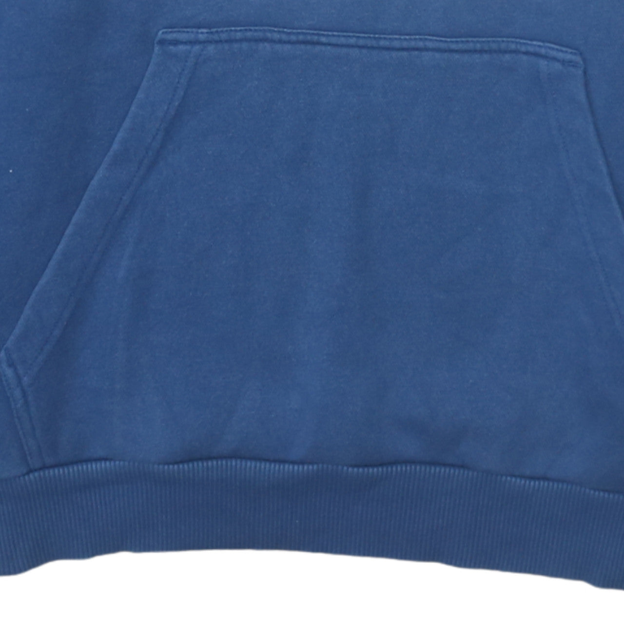 adidas Men Blue Pullover Hoodie L Graphic Logo Fleece Sweatshirt