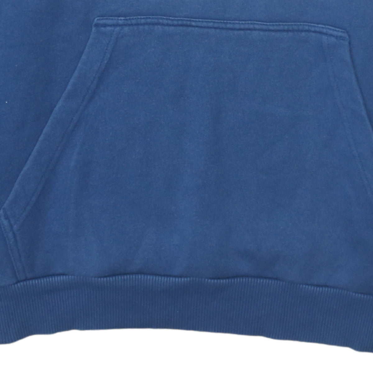 adidas Men Blue Pullover Hoodie L Graphic Logo Fleece Sweatshirt