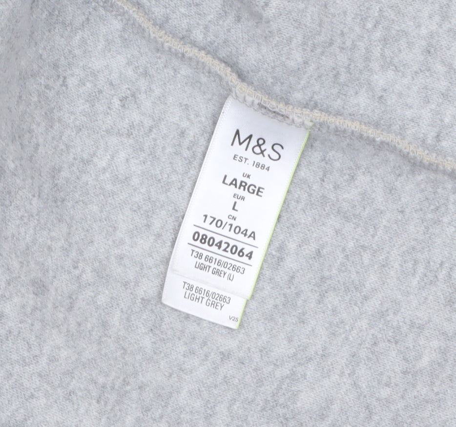 Marks & Spencer Women Beige Long Sleeve Open Knit Cardigan L
