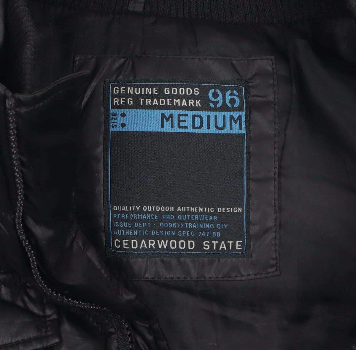 Cedarwood State Men's Black Puffer Waistcoat Medium Polyester