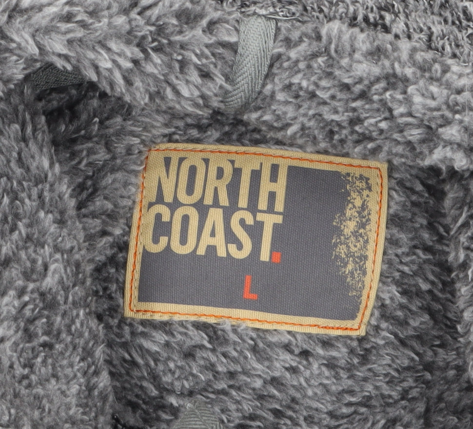 Marks and Spencer North Coast Men's Grey Fleece Pullover Sweatshirt L