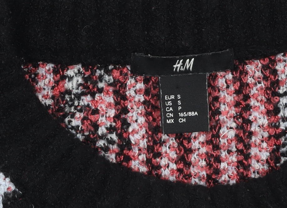 H&M Women’s Multicoloured Floral Knit Jumper Size 10