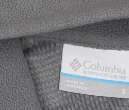 Columbia Women’s Grey Fleece Pullover Sweatshirt Small 1/2 Zip Warm