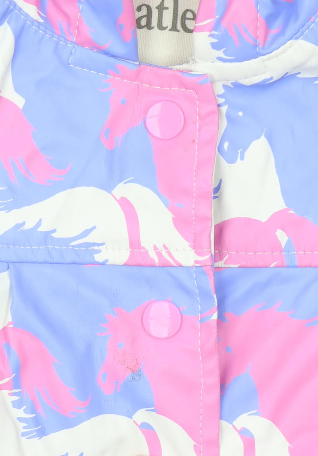 Hatley Girls Multicoloured Unicorn Hooded Rain Coat 3 Years Waterproof Lined