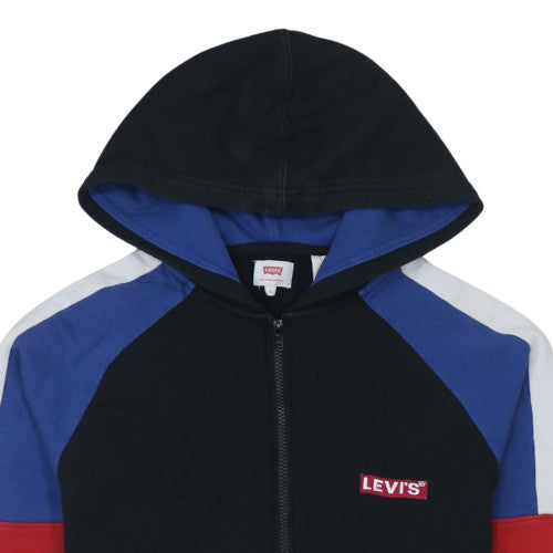 Levi's Men's Black Full Zip Hoodie Size S Classic Logo Sweatshirt