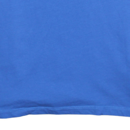 Umbro Men's Blue Cotton Polo Shirt M Regular Fit Short Sleeve