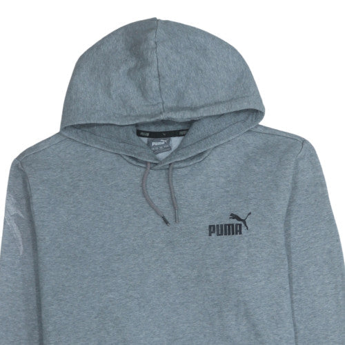 Puma Men’s Grey Pullover Hoodie M Regular Fit Sportswear