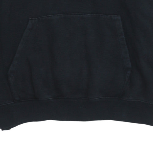 Champion Men's Black Pullover Hoodie Medium Logo Fleece Sweatshirt