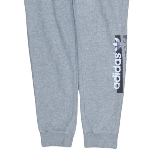 Adidas Womens Grey Jogger Sweatpants Size 12 Drawstring Regular Fit