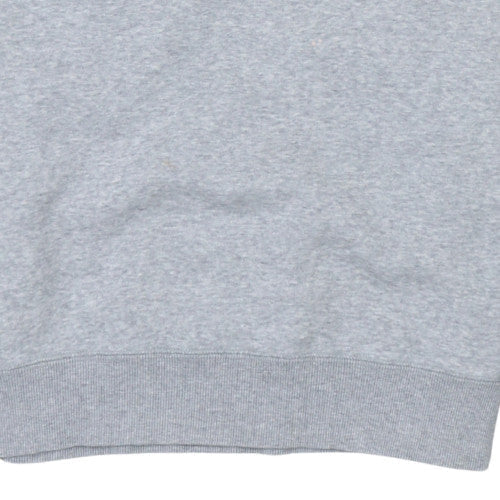 Adidas Mens Grey Pullover Sweatshirt M Crew Neck Fleece Sportswear