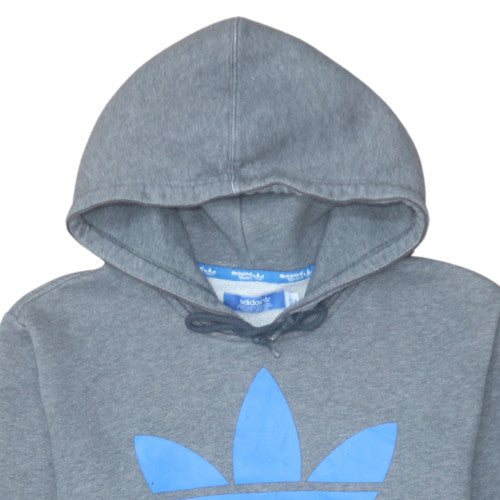 Adidas Men's Grey Pullover Hoodie M Sports Fleece Sweatshirt