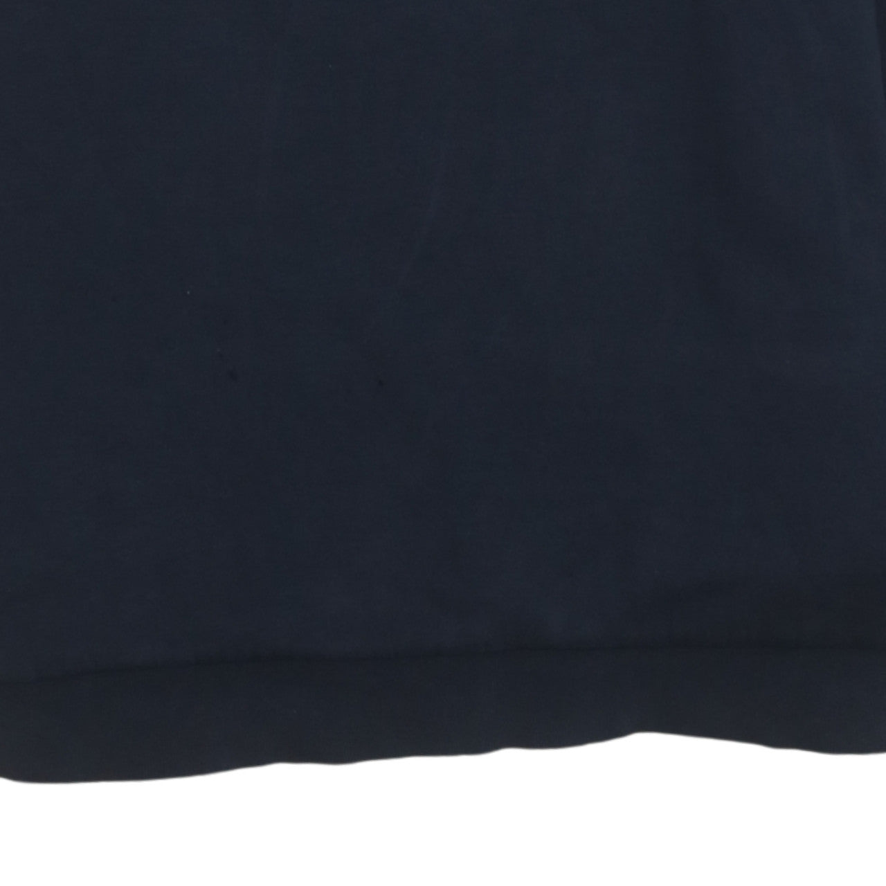 Adidas Mens Blue Pullover Sweatshirt M Logo Crew Neck Sportswear