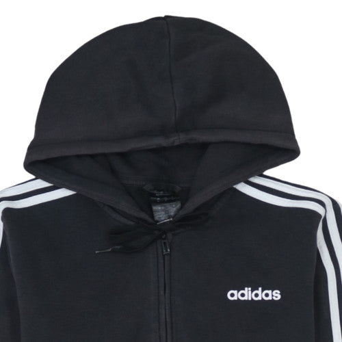 Adidas Men's Black Full Zip Hoodie Medium Sportswear