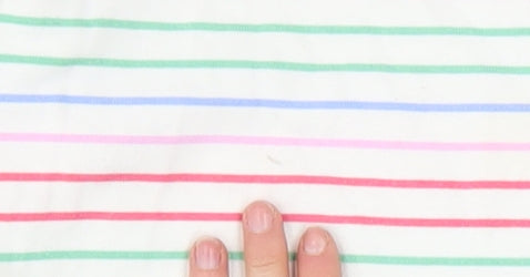 Joules Women's Multicoloured Striped Cotton Long Sleeve T-Shirt UK 10