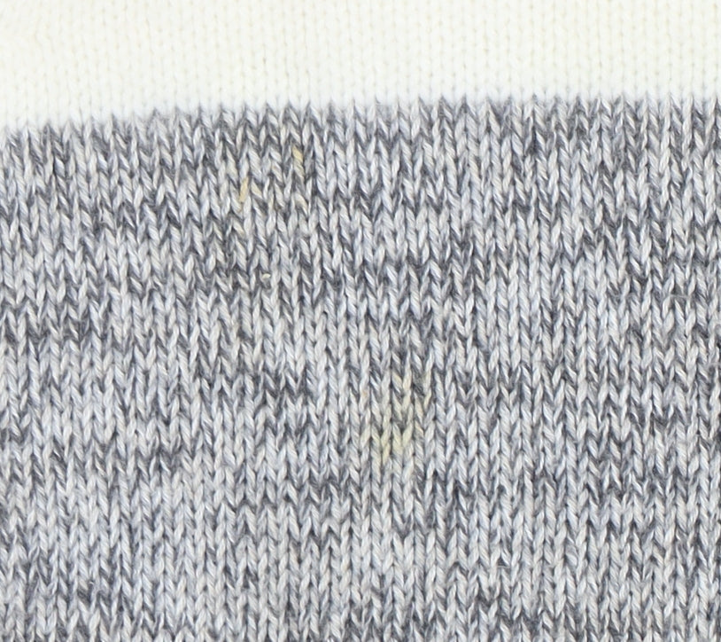 Laura Ashley Women Grey Roll Neck Angora Blend Jumper Size 14