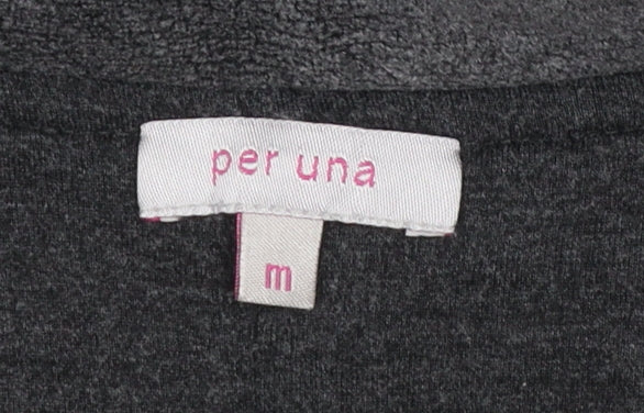 Marks & Spencer Per Una Women’s Grey Fleece Full Zip Jacket M
