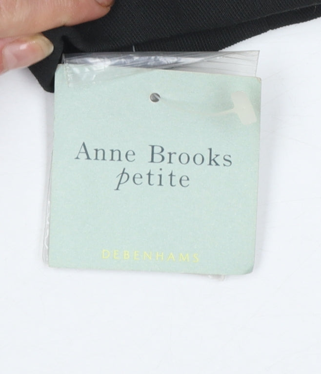 Anne Brooks Petite Black Two-Button Suit Jacket Size 6