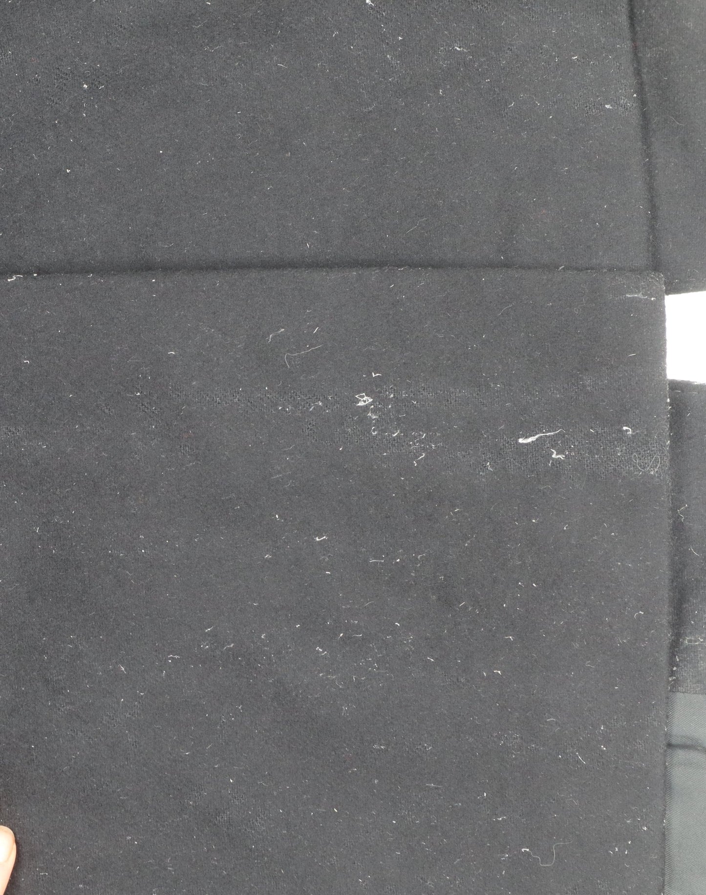 Dehavilland Men's Black Wool Cashmere Overcoat 40S Classic Long Formal