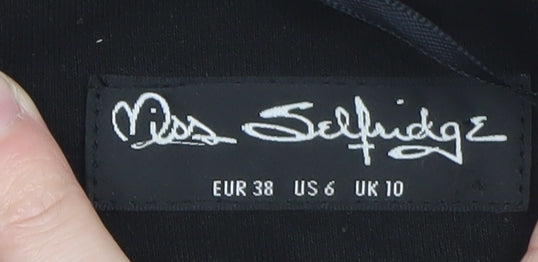 Miss Selfridge Women’s Black Blazer UK 10 Classic Work Jacket