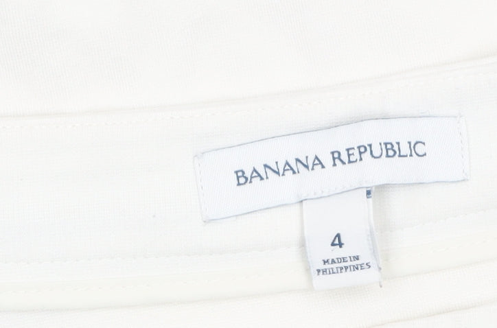 Banana Republic Women’s White Striped Shift Dress Size 8