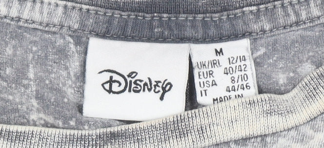 Disney Womens Grey Mr & Mrs Potato Head Cropped T-Shirt M