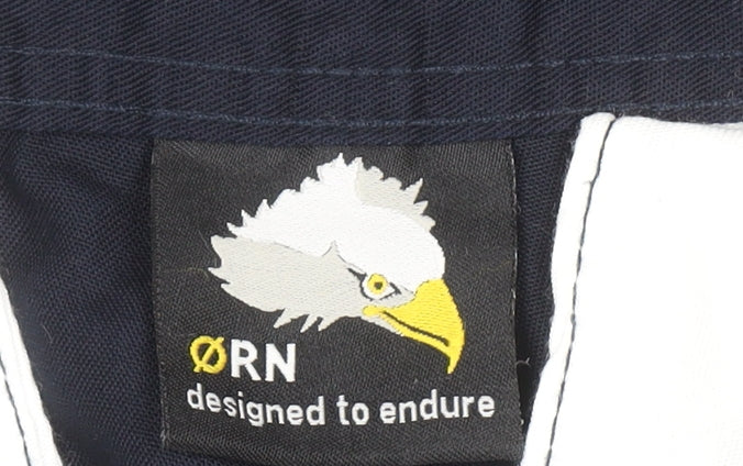 ORN Men's Navy Blue Cargo Work Trousers 32T Regular Fit