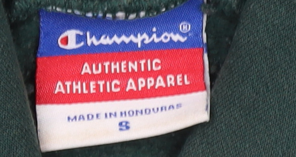 Champion Women’s Green Cal Poly Cropped Hoodie Size S