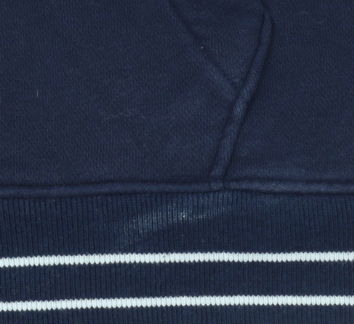 Hollister Men's Blue Pullover Hoodie L Fleece Logo Sweatshirt