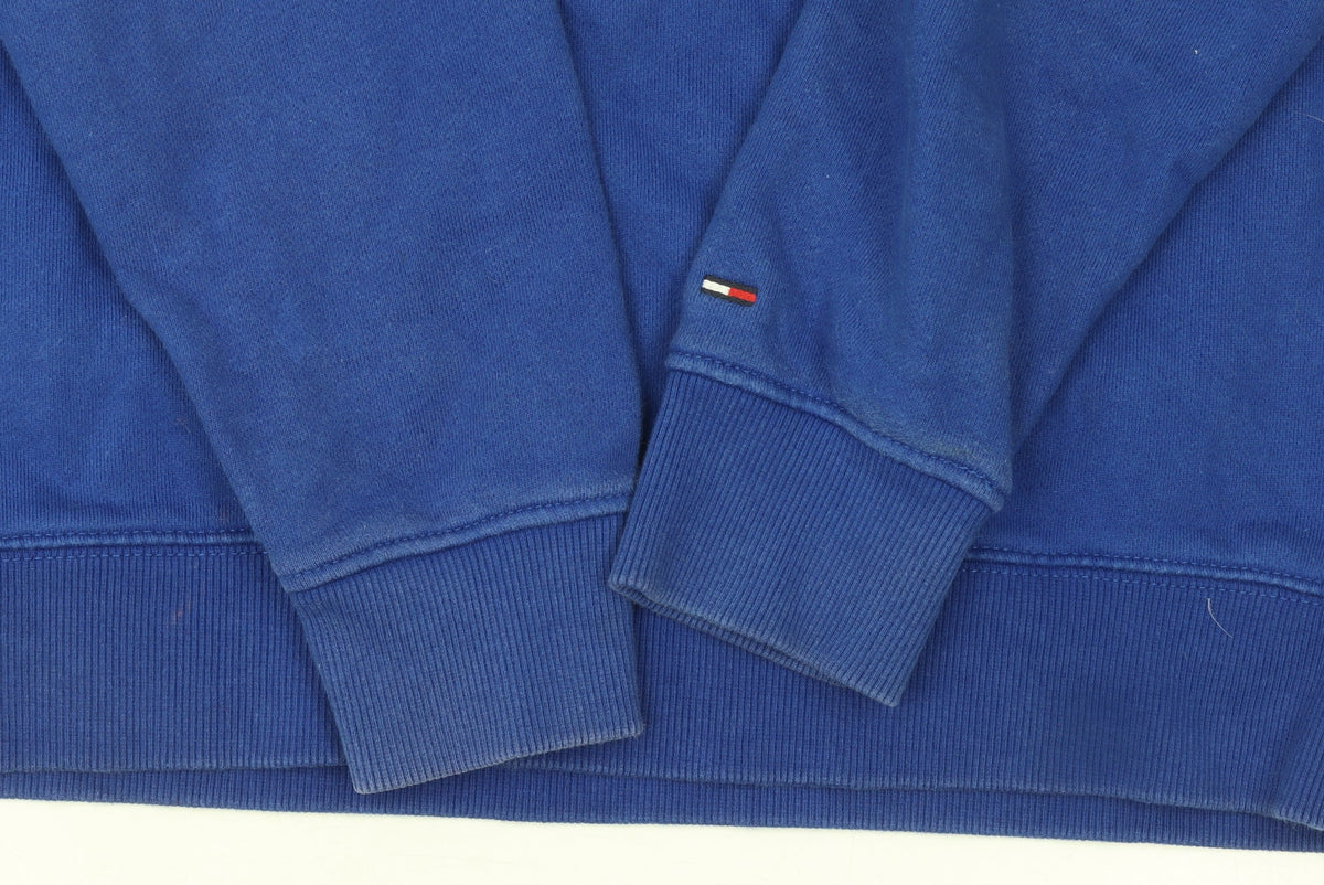 Tommy Jeans Men's Blue Regular Fit Cotton Crew Neck Sweatshirt M