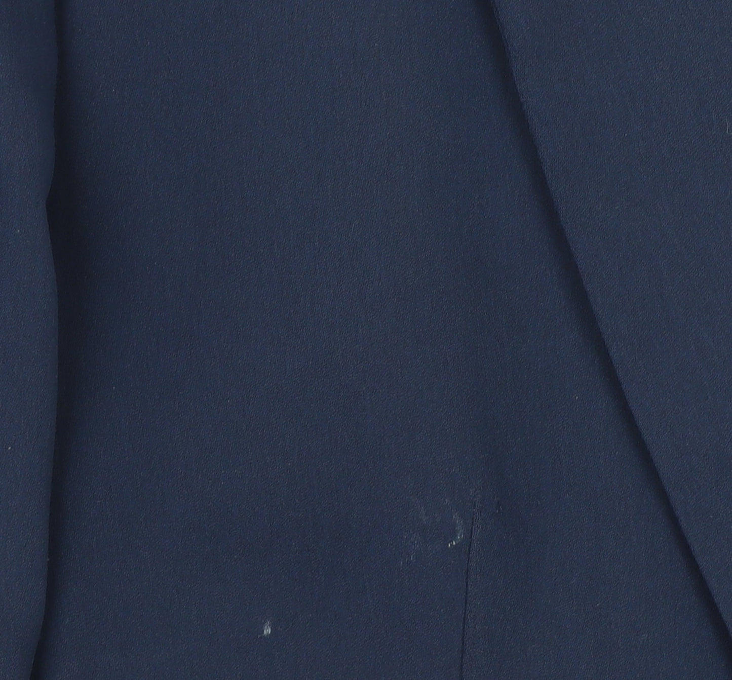 H&M Women's Blue Single-Breasted Blazer Size 14 Polyester Lined