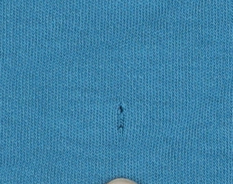 Lands' End Men's Blue Long Sleeve Cotton Polo Shirt XL Classic Fit