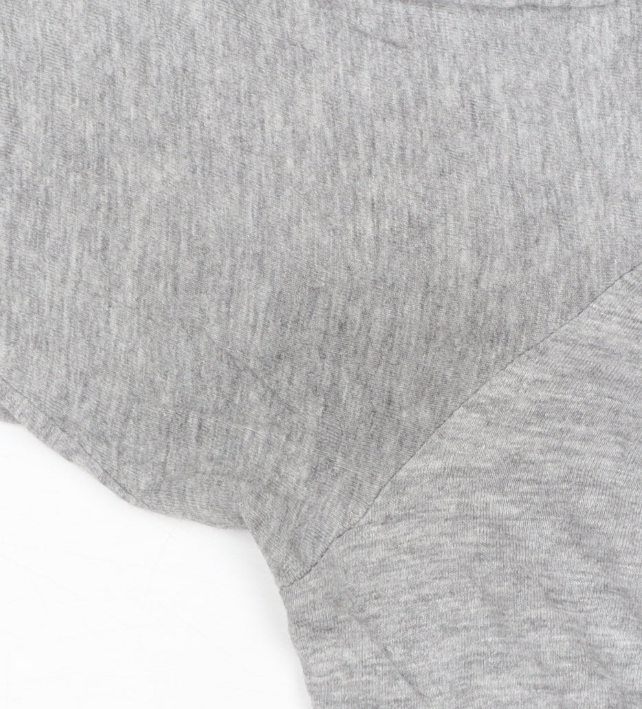 Champion Men's Grey Cotton Crew Neck Short Sleeve T-Shirt Size L