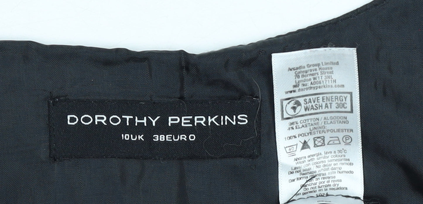 Dorothy Perkins Women's Black Sleeveless Sheath Work Dress Size 10