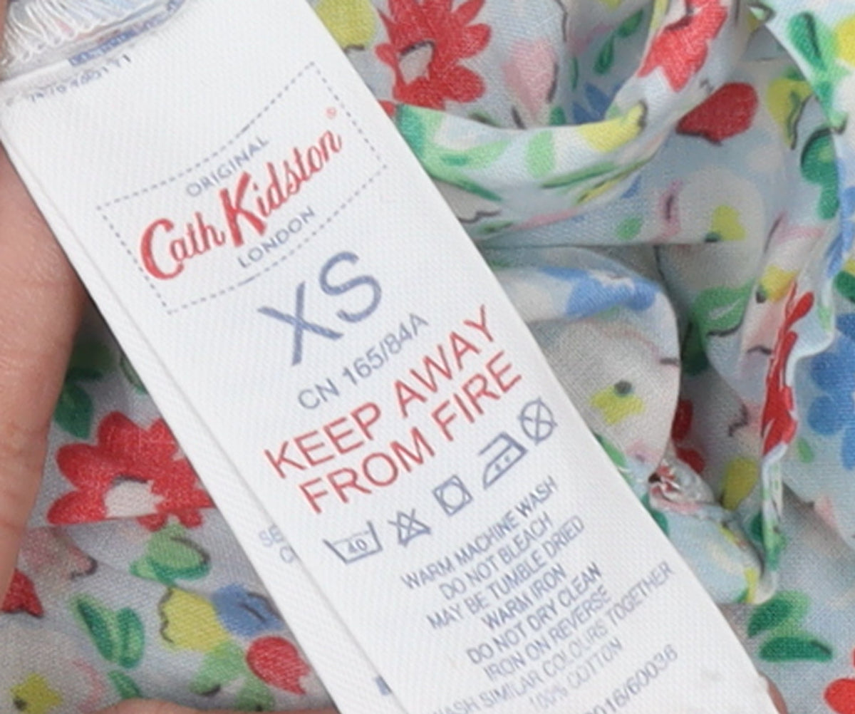 Cath Kidston Women’s Multicoloured Floral Cotton Button-Up Shirt XS