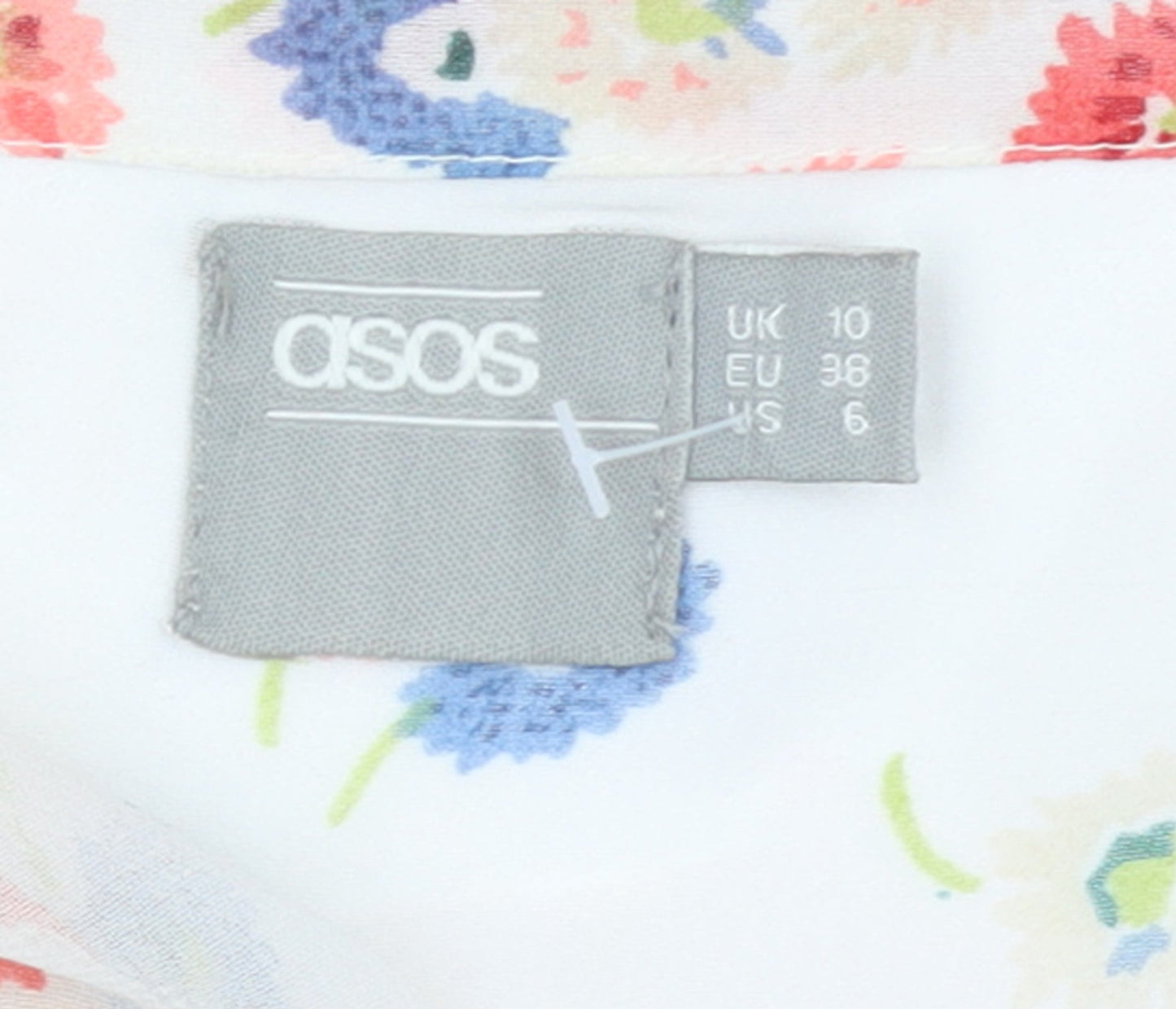 ASOS Women’s Multicoloured Floral Fit & Flare Knee Dress Size 10