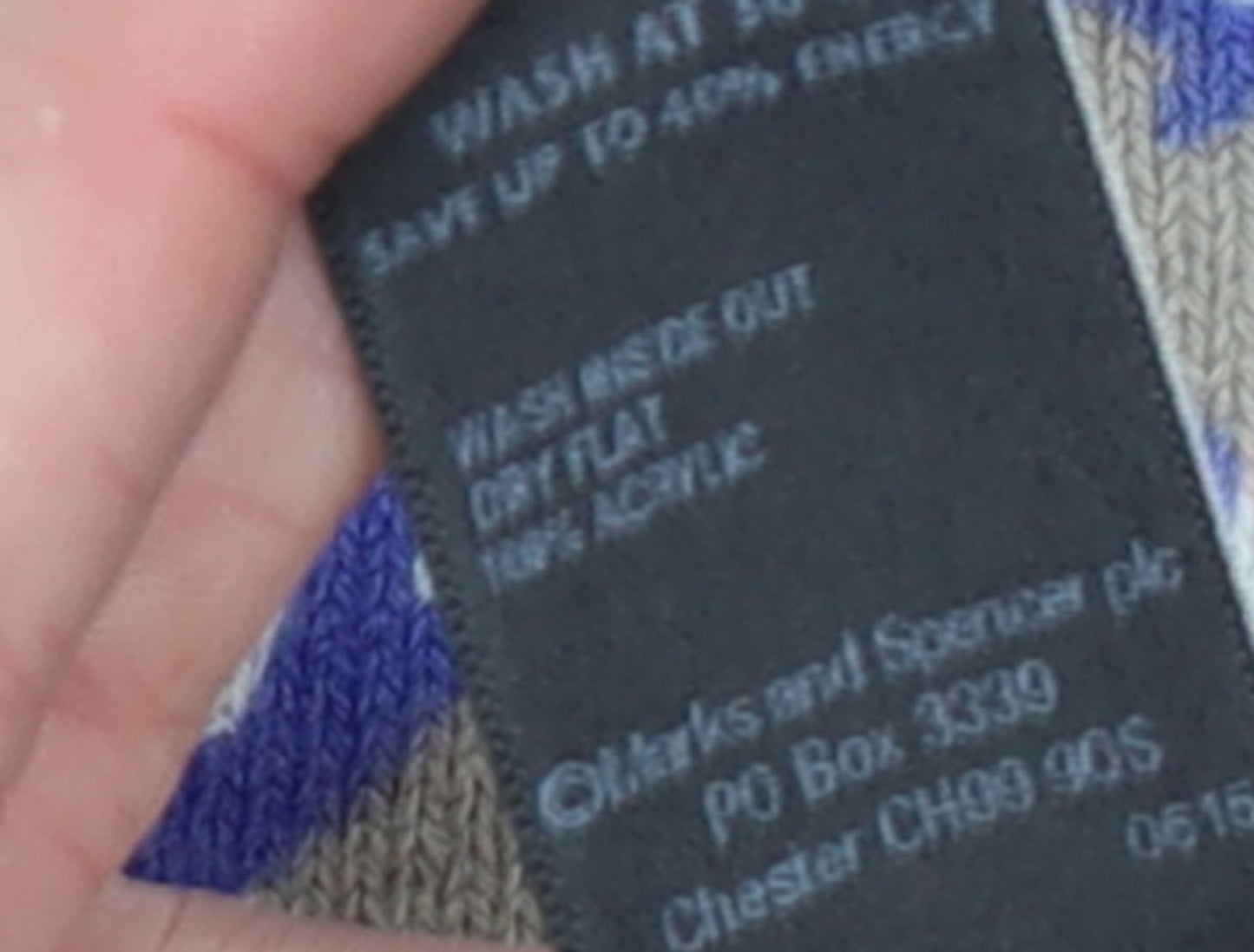 Marks & Spencer Women’s Multicoloured Size 16 Crew Neck Acrylic Jumper