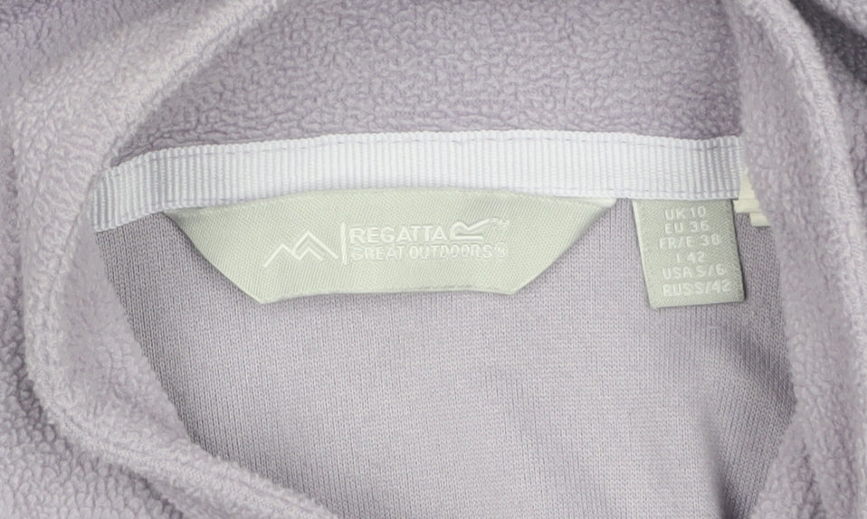 Regatta Great Outdoors Women’s Lilac 1/2 Zip Fleece Sweatshirt UK 10