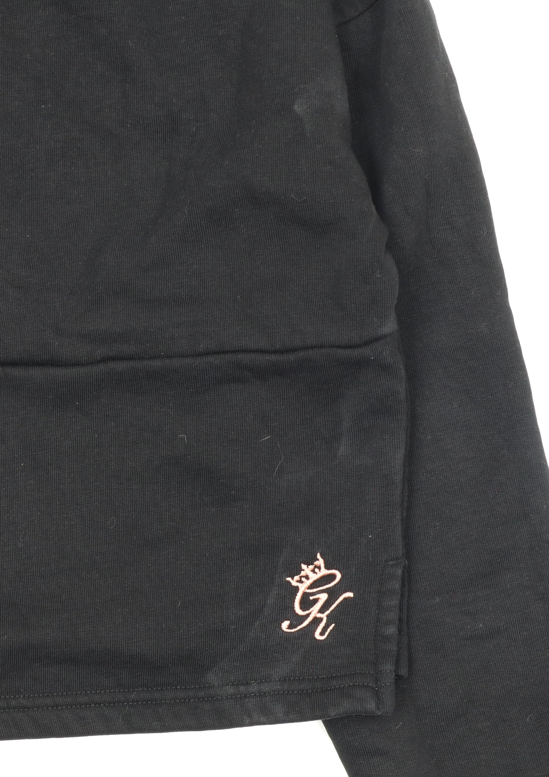 Gym King Women Black Crop Hoodie Size 8 Cotton Blend Pullover