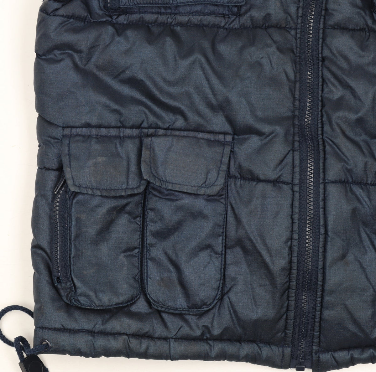 Tough League Boys Blue Padded Bodywarmer 5-6 Years Polyester Outdoor Zip Vest