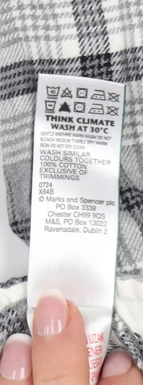 Marks & Spencer Men’s Grey Check Flannel Pyjama Pants 2XL