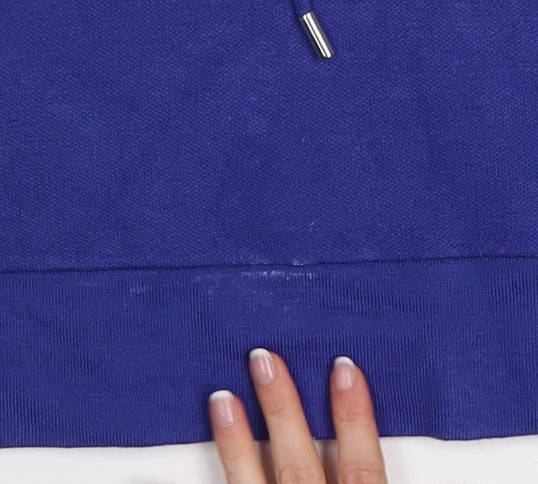 Next Women’s Blue Pullover Hoodie Medium Viscose Blend