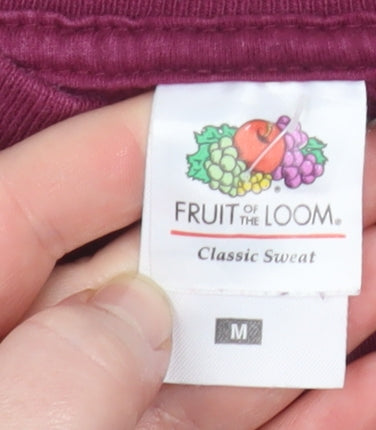 Fruit of the Loom Men's Burgundy Dallas College Team Sweatshirt M Classic Crew Neck