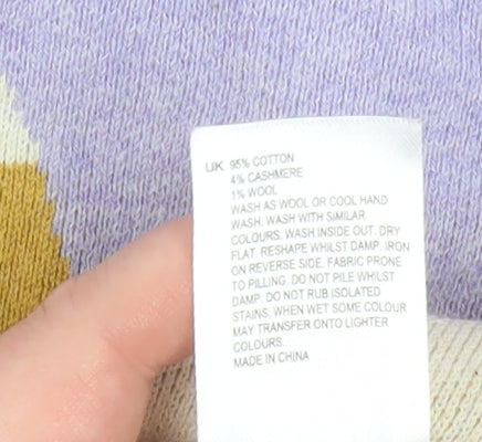 White Stuff Women’s Multicoloured L Striped Crew Neck Cotton Jumper