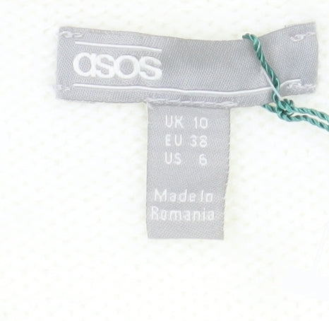 ASOS Women’s Ivory Fair Isle Wool Blend Jumper UK 10