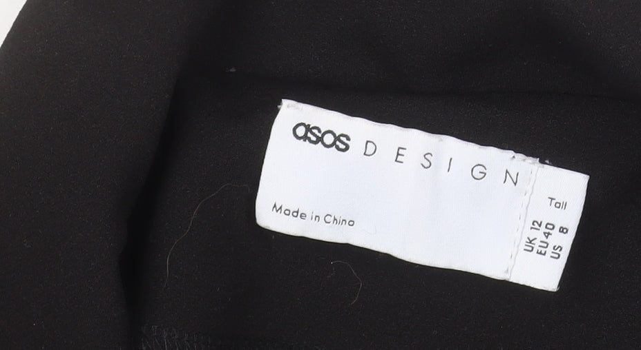 ASOS Design Women's Black Tall Blazer Jacket UK 12 Classic Fit
