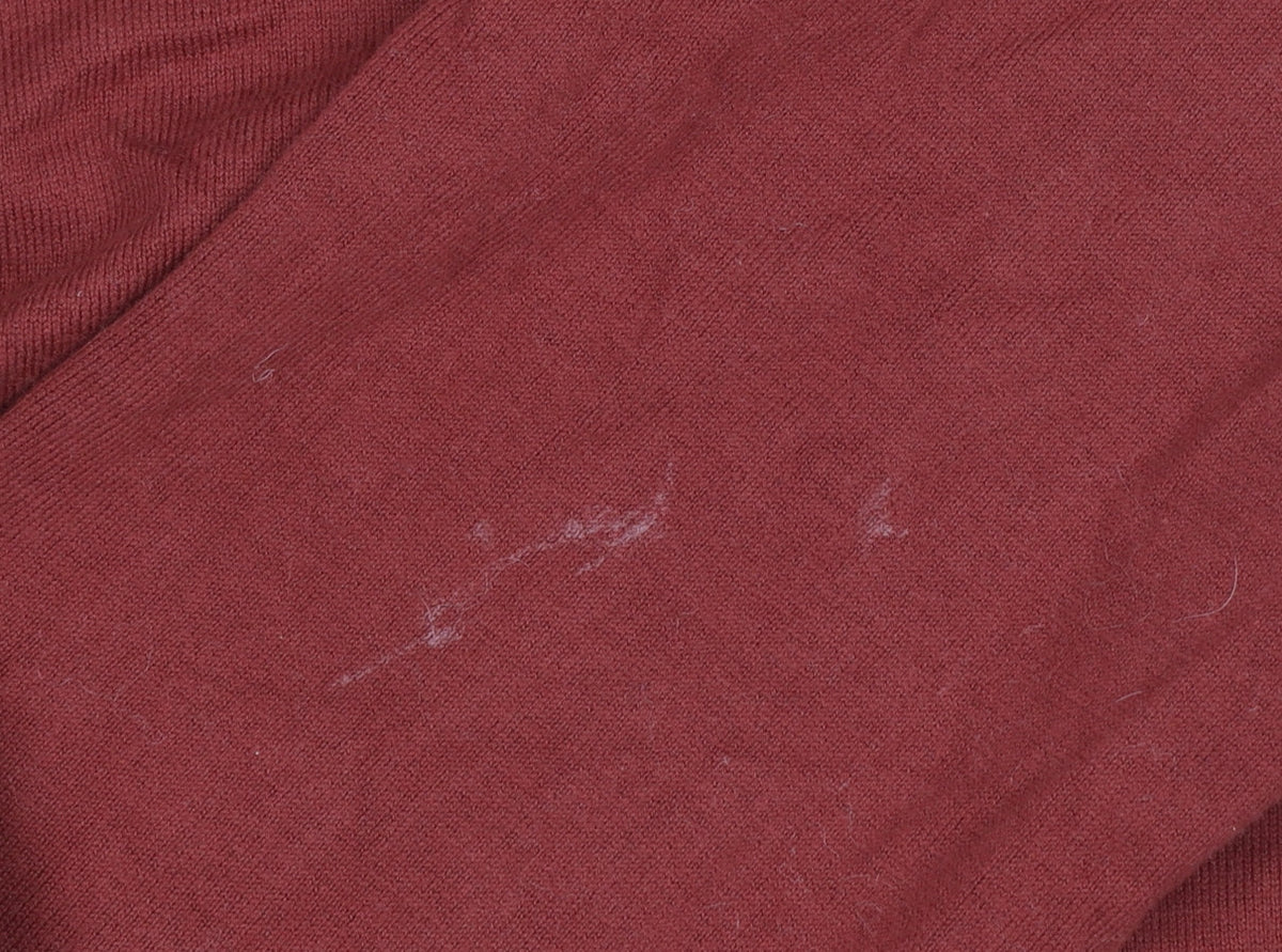 Marks & Spencer Men's Red 1/2 Zip Cotton Jumper Size L