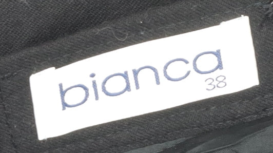 Bianca Womens Black Midi Pleated Lined Formal Skirt Size 10
